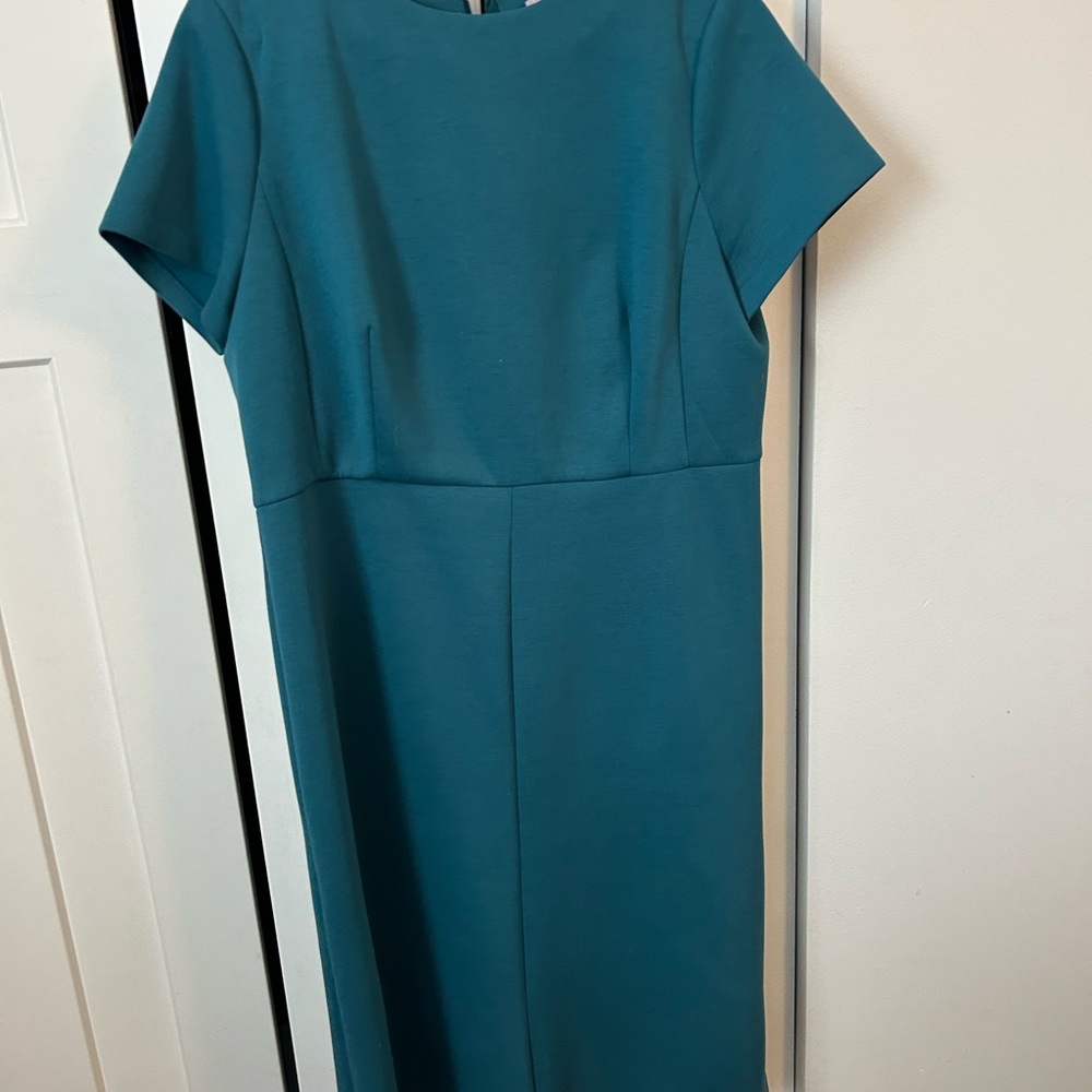 Ann Taylor Teal Midi Dress